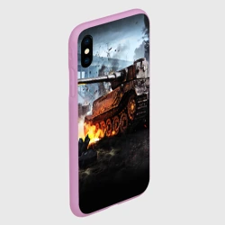 Чехол для iPhone XS Max матовый Танк - фото 2