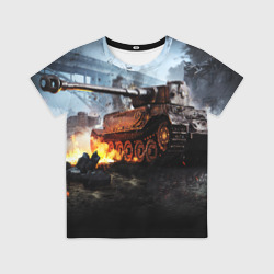 Детская футболка 3D Танк