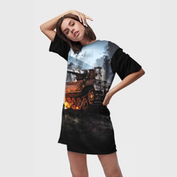 Платье-футболка 3D Танк - фото 2