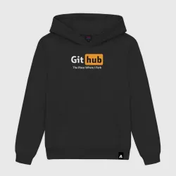 Мужская толстовка хлопок GitHub Fork Place