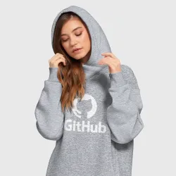 Платье-худи хлопок GitHub - фото 2