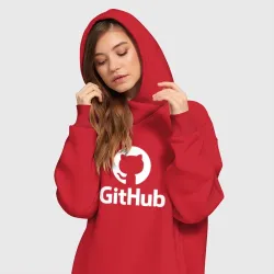 Платье-худи хлопок GitHub - фото 2