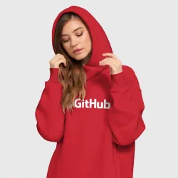 Платье-худи хлопок GitHub - фото 2