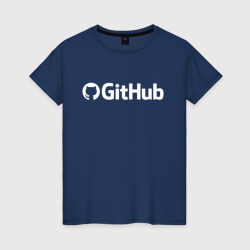 Женская футболка хлопок GitHub