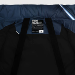 Куртка с принтом Металлическая   основа для любого человека, вид спереди №5. Цвет основы: черный