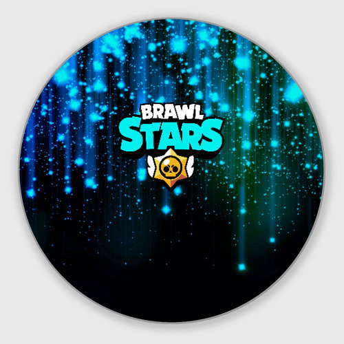 Круглый коврик для мышки Brawl Stars