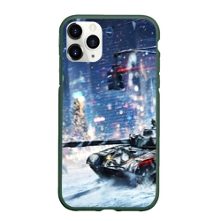 Чехол для iPhone 11 Pro Max матовый Танки
