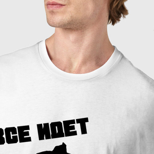 Мужская футболка хлопок Гражданская оборона, цвет белый - фото 6