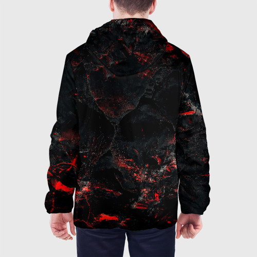 Мужская куртка 3D с принтом CHERNOBYL NEVER AGAIN, вид сзади #2