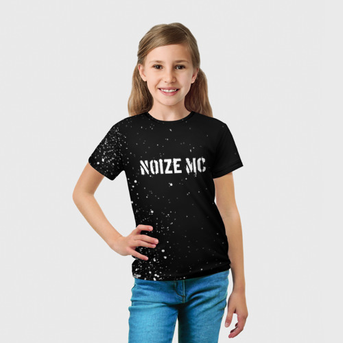 Детская футболка 3D с принтом NOIZE MC, вид сбоку #3