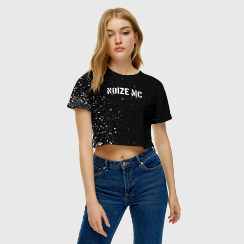 Женская футболка Crop-top 3D Noize MC, цвет 3D печать - фото 4