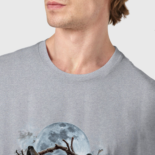 Мужская футболка хлопок с принтом Волки, фото #4
