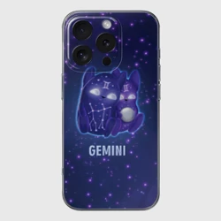 Чехол для iPhone 16 Pro Max силиконовый с защитой камеры Близнецы