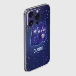 Чехол для iPhone 15 Pro Max силиконовый с защитой камеры Близнецы - фото 2