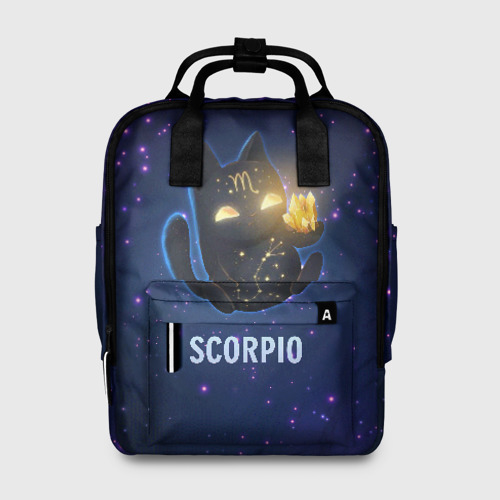 Женский рюкзак 3D с принтом Скорпион, вид спереди #2