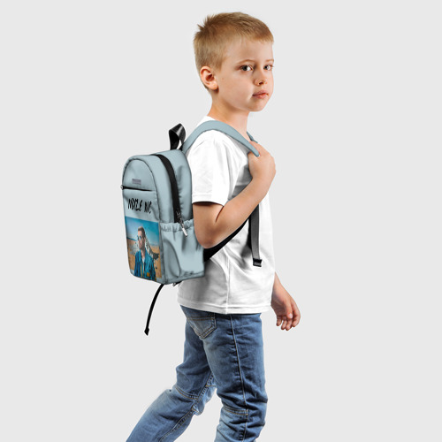 Детский рюкзак 3D с принтом Noize MC, вид сзади #1