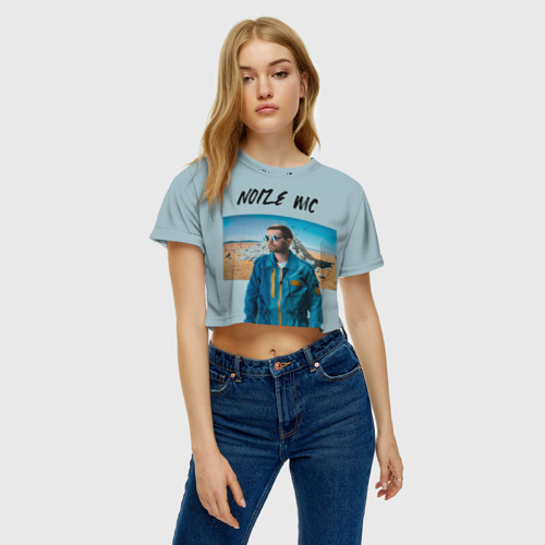 Женская футболка Crop-top 3D Noize MC, цвет 3D печать - фото 3