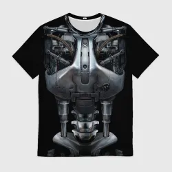 Мужская футболка 3D Терминатор т-800