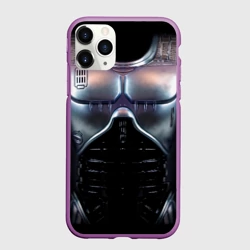 Чехол для iPhone 11 Pro матовый Робокоп костюм