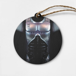 Деревянная игрушка круг Робокоп костюм