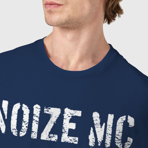 Мужская футболка хлопок Noize MC, цвет темно-синий - фото 6