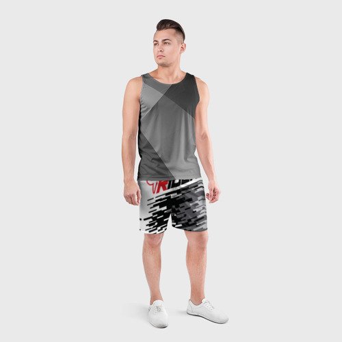 Мужские шорты спортивные Форма для мотокросса FOX, цвет 3D печать - фото 4