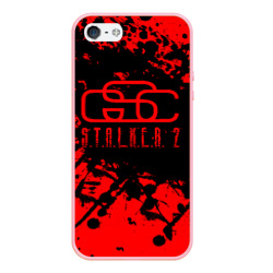 Чехол для iPhone 5/5S матовый Stalker GSC red