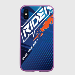 Чехол для iPhone XS Max матовый Форма для мотокросса fox