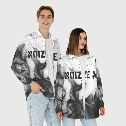 Мужская рубашка oversize 3D Noize MC, цвет белый - фото 6