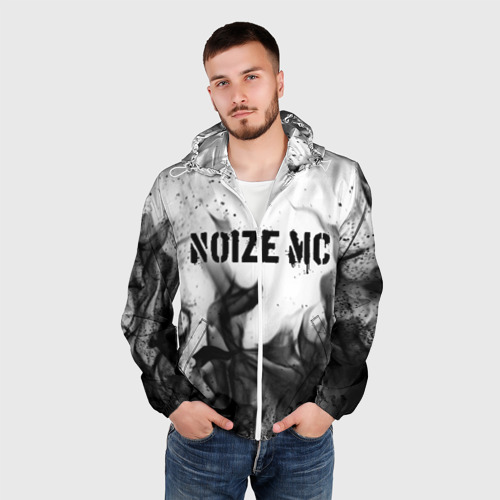 Мужская ветровка 3D Noize MC, цвет белый - фото 3
