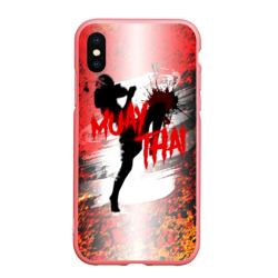 Чехол для iPhone XS Max матовый Muay Thai