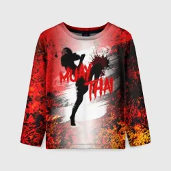 Детский лонгслив 3D Muay Thai