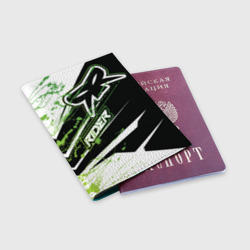 Обложка для паспорта матовая кожа Форма для мотокросса FOX - фото 2
