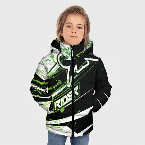 Зимняя куртка для мальчиков 3D Форма для мотокросса FOX, цвет черный - фото 3