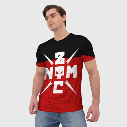 Мужская футболка 3D с принтом Noize Mc, фото на моделе #1