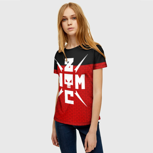 Женская футболка 3D с принтом Noize Mc, фото на моделе #1