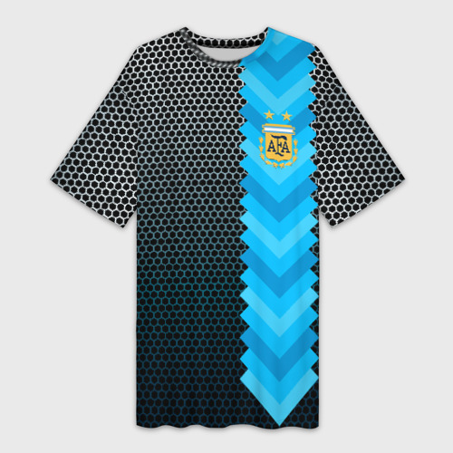 Платье-футболка 3D Аргентина форма, цвет 3D печать