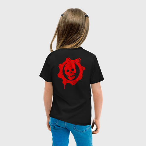 Детская футболка хлопок GEARS OF WAR (НА СПИНЕ), цвет черный - фото 6