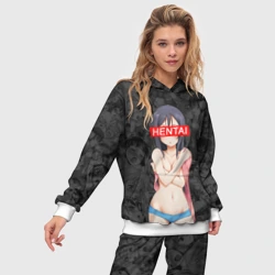 Женский костюм с толстовкой 3D Hentai - фото 2
