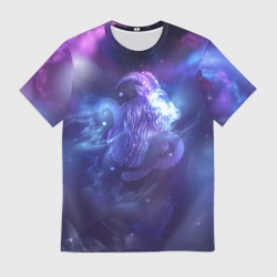 Мужская футболка 3D Козерог