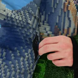 Мужская зимняя куртка 3D Minecraft - фото 6