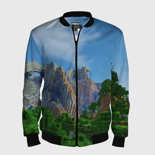 Мужской бомбер 3D Minecraft