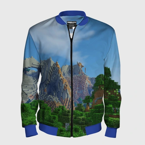 Мужской бомбер 3D Minecraft
