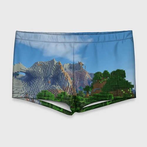 Мужские купальные плавки 3D Minecraft