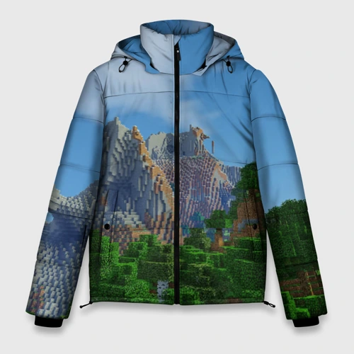 Мужская зимняя куртка 3D Minecraft
