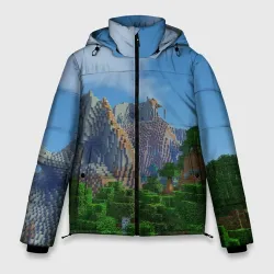 Мужская зимняя куртка 3D Minecraft