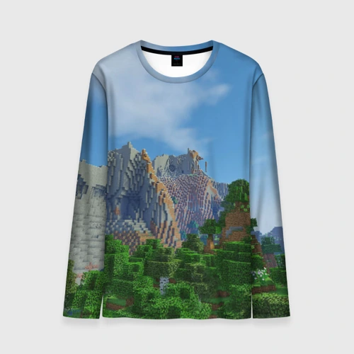 Мужской лонгслив 3D Minecraft