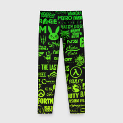 Детские леггинсы 3D Логотипы игр