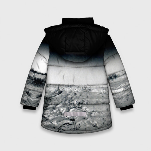 Зимняя куртка для девочек 3D Гражданская оборона, цвет черный - фото 2