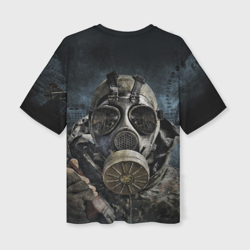 Женская футболка oversize 3D S.T.A.L.K.E.R, цвет 3D печать - фото 2